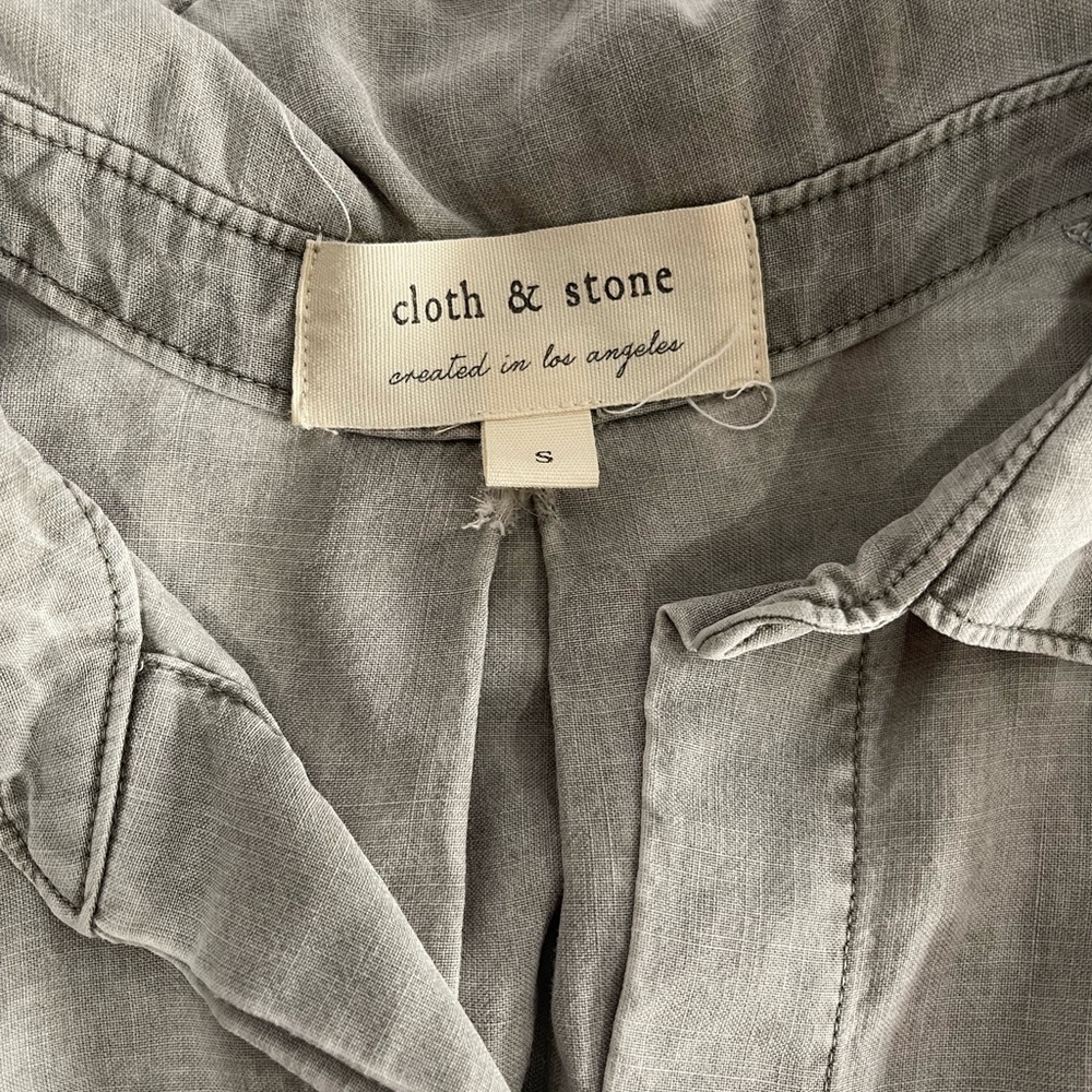 Cloth & Stone Gray Shirt Small